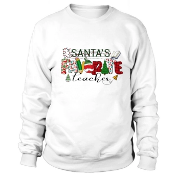 Teacher Christmas Santas Favorite Teacher Sweatshirt