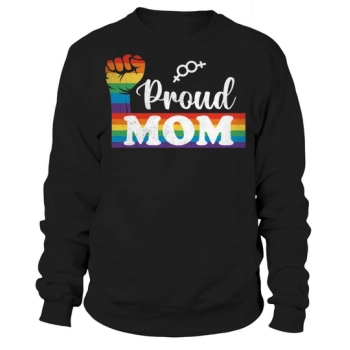 Mother's Day Pride Rainbow Proud Mom LGBT Sweatshirt