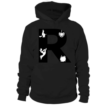 Halloween Alphabets Numbers Clipart R Hoodies