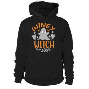 Wine Witch Halloween Spooky Costume Hoodies