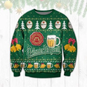 Pilsner Urquell Ugly Sweater Beer Drinking Christmas