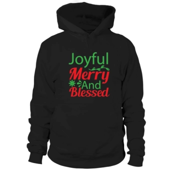 Happy Merry And Blessed Christmas Hoodies