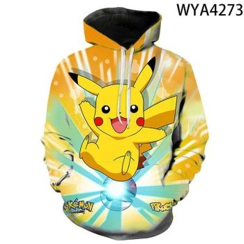 3D Printing Fashion Pokemon Hoodies &#8211; Cartoon Anime Sweatshirt Pullover