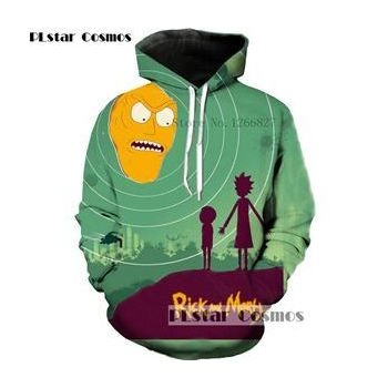 3D Rick and Morty Cartoon Hoodie