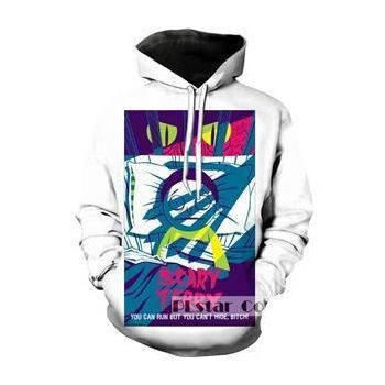 3D White Hoodie Rick and Morty