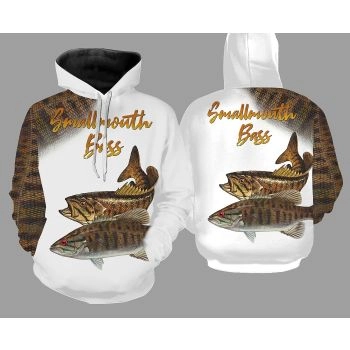 Vintage  And Loose Yellow White Fish Pattern Animals Hoodie