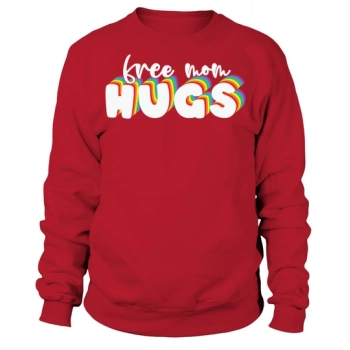 Free Mom Hugs Rainbow Heart Sweatshirt