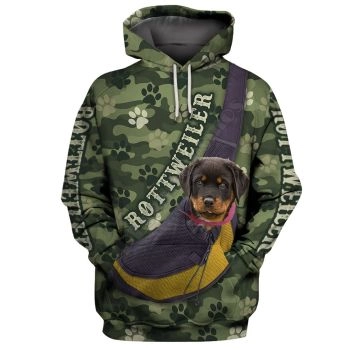 Elegance Green Dog Pattern Animals Hoodie