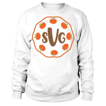 Pumpkin Monogram (6) Sweatshirt