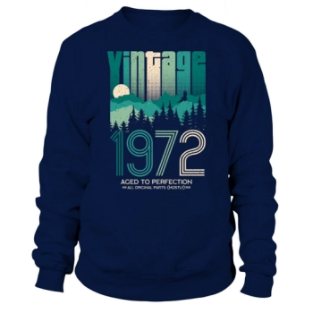 Vintage 1972 - 50 Years Old - 50th Birthday Gift Sweatshirt