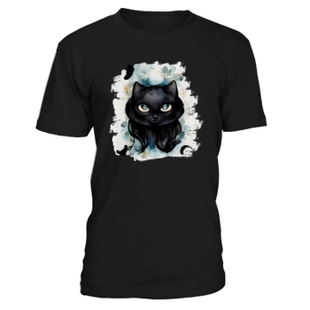 Scary Halloween Shirt Black Cat Tshirt Devil Cat Shirt