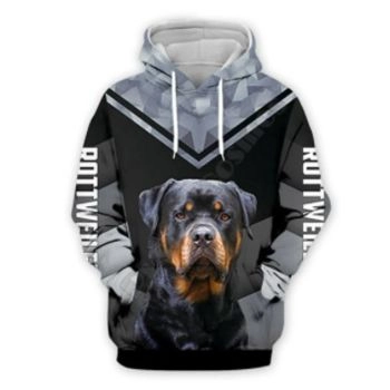 Precious And Gorgeous Black Dog Pattern Animals Hoodie