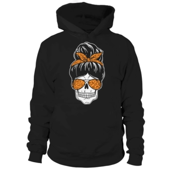 Skull Leopard Print Bandana Glasses Hoodies