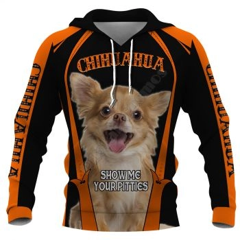 Generous And Beautiful Orange Black Dog Pattern Animals Hoodie