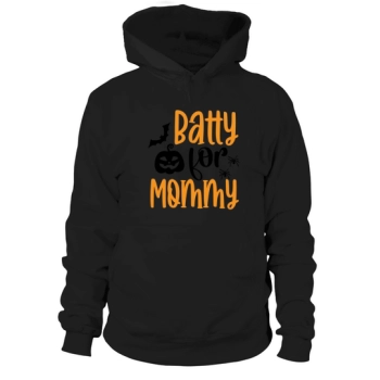 Batty For Mommy Halloween Hoodies