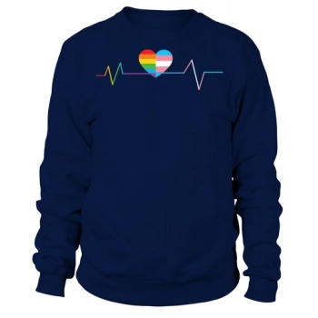 LGBT Pride Heartbeat Love Sweatshirt