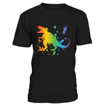 Dinosaur Gay Pride T-Shirt Design