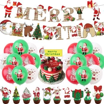 Christmas Decorations for Santa Claus decorating set