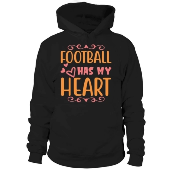 Football has my heart Hoodie