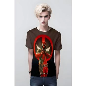 Brown Deadpool Christmas T-Shirt: Merry Chimichanga Christmas from Deadpool