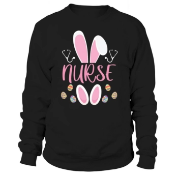 Nurse Easter Egg Hunting Rabbit Rn Easter Sweatshirt