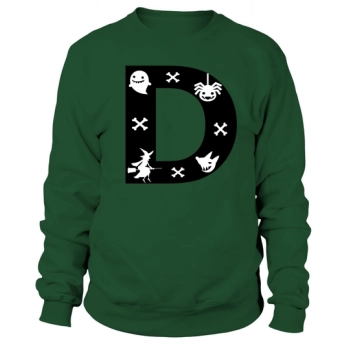 Halloween Alphabet Numbers Clipart D Sweatshirt