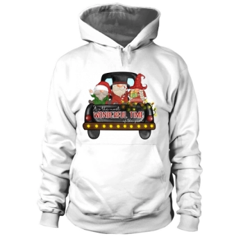 Christmas Gnomes Truck Its the most wonderful time of the year Hoodies