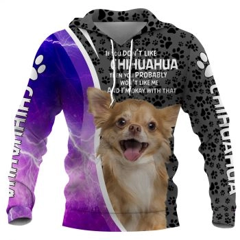 Loose And Gorgeous Purple Black Dog Pattern Animals Hoodie