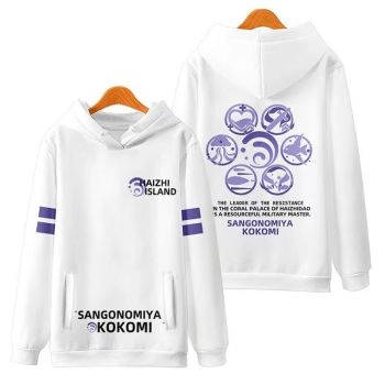 High-Quality Genshin Impact Sangonomiya Kokomi Anime Hoodie