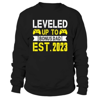 Level Up To Bonus Dad EST.2023 Sweatshirt