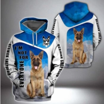 Popular And Vintage Blue White Dog Pattern Animals Hoodie