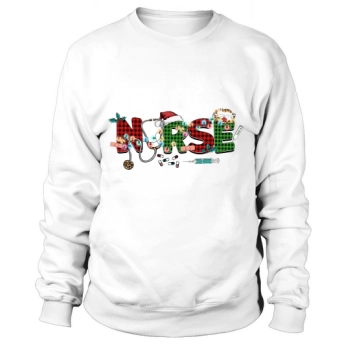 NURSE Christmas Sublimation Elements Sweatshirt