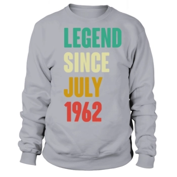 July 1962 60th Birthday 60 Years Old Gift Me Sweatshirt