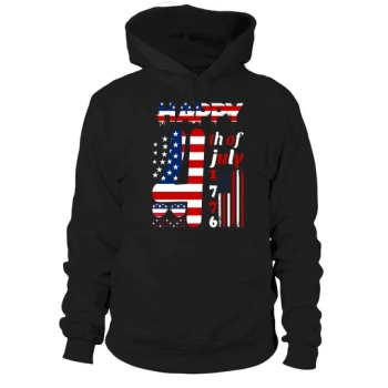 Happy 4th July 1776 Hoodies