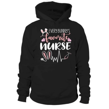 Nurse Cute Ears Bunny Easter Day Easter Sunday Hoodies