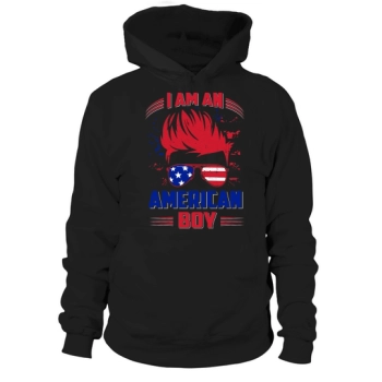 I Am An American Boy Hooded Sweatshirt