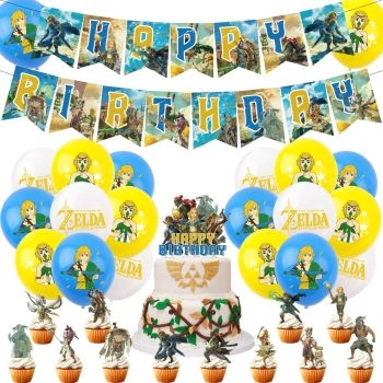 The Legend of Zelda Game Theme, Kids Birthday Party Decoration, Festive Party Decoration Set