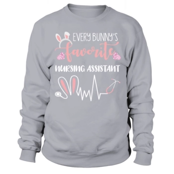 Nurse Assistant Ear Bunny Easter Day Easter Sunday Sweatshirt