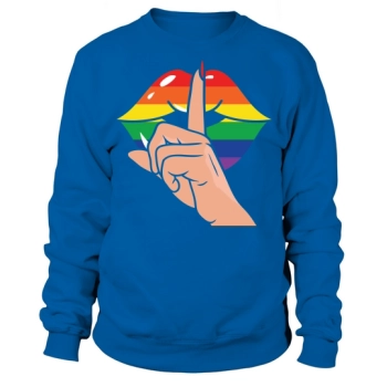 Shut Up Dripping Rainbow Lips Sweatshirt