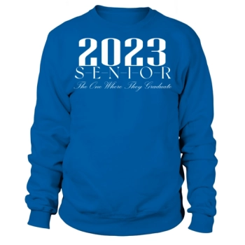 SENIOR 2023 Retro Class of 2023 Seniors Graduation Sweatshirt