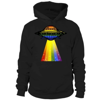 Lgbt Ufo Rainbow Alien LGBT Pride Hoodies