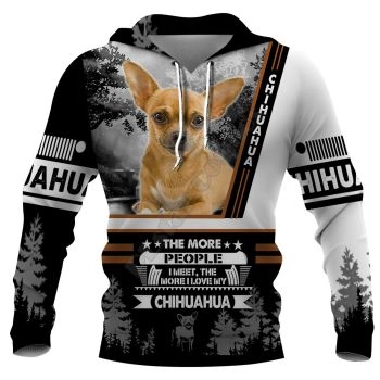 Cute And Loose Black White Dog Pattern Animals Hoodie