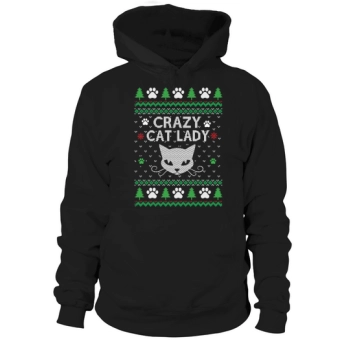 Crazy Cat Lady Ugly Christmas Hoodies