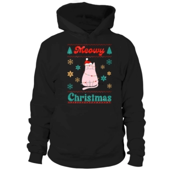 Meowy Christmas Sublimation Hoodies