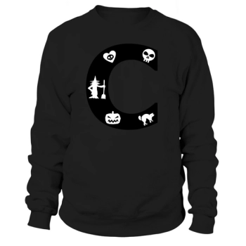 Halloween Alphabets Numbers Clipart C Sweatshirt