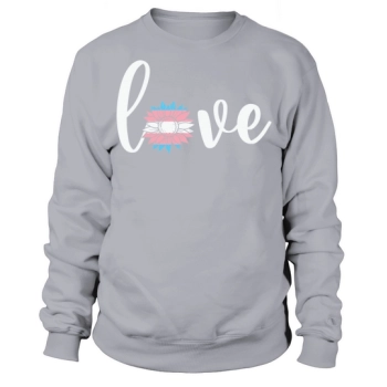 Sunflower Love Transgender Pride Flag Sweatshirt