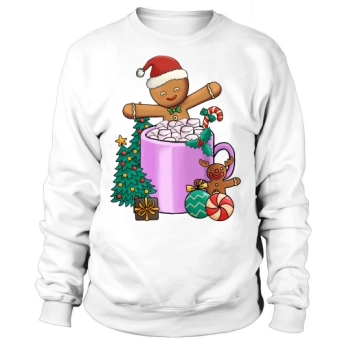 Christmas Hot Drinks Cute Cookie Sweatshirt