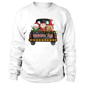 Christmas Gnomes Truck Its the most wonderful time of the year Sweatshirt