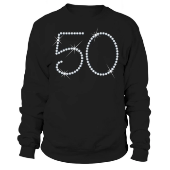Fake Rhinestone 50th Birthday Sweatshirt