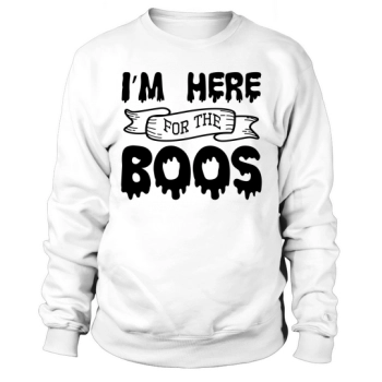 Here For The Boss Halloween Costume Sweatshirt